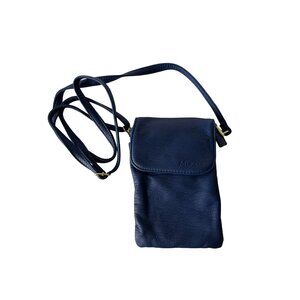 MINICAT Womens Blue Flap Adjustable Strap Crossbody Bag